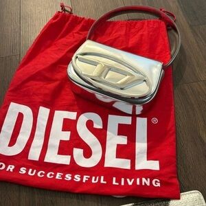 Diesel Metallic Silver Mini Bag